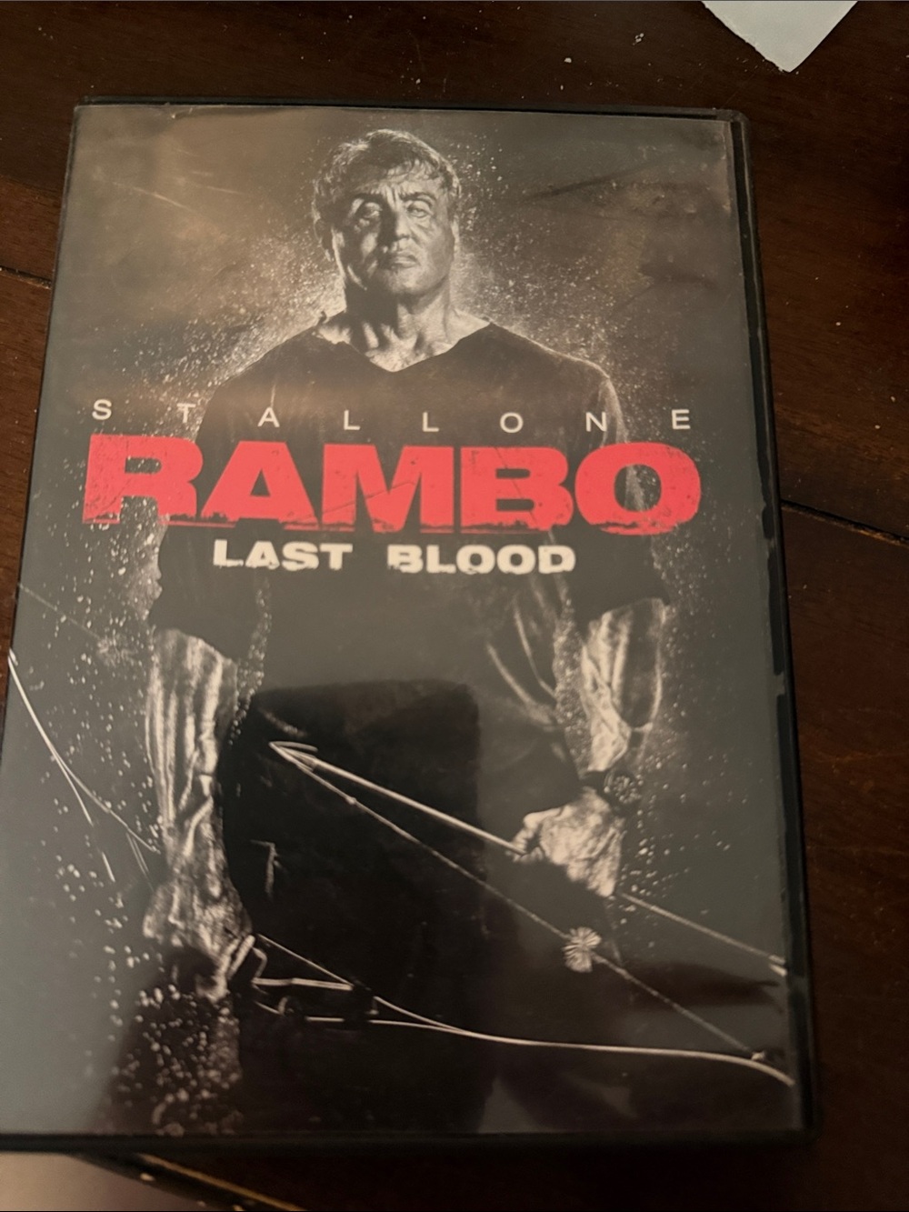 Rambo: Last Blood DVD - Bold Black & Red Cover